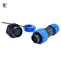 Éclairage de scène LED Bande Audio Sécurité Haute Courant Durable IP68 Push Lock Mâle Femelle SP13 Connecteur 4 Broches