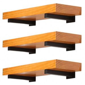 ขายึดเหล็กสามเหลี่ยม WEKIS สำหรับชั้นวางของแบบติดผนัง รับน้ำหนักได้มาก ขนาด 30x4x15 ซม. สีดำเคลือบผง รับน้ำหนักได้ 75 ปอนด์ - Product Image 3