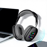 Casque sans fil HiFi RTS P9 Plus, casque stéréo de haute qualité en cuir, casque avec lecteur de carte TF, lecteur de musique
