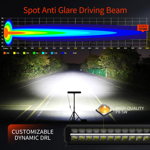 Barre <span class=keywords><strong>LED</strong></span> auxiliaire bicolore orange <span class=keywords><strong>avec</strong></span> fonction de positionnement et DRL de démarrage 21'' 32'' 40'' 52'' - Product Image 4