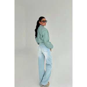 Chaqueta Universitaria Estampada Green Studio para Mujer, Diseño Cómodo con Cuello Alto - Product Image 1