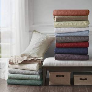 BEDSROPT Juego de Cubrecamas Reversibles de Algodón con Estampado Jacquard, Tamaño King y Queen, Decoración de Dormitorio, Estilo Veraniego, Patrón de Patchwork - Product Image 5