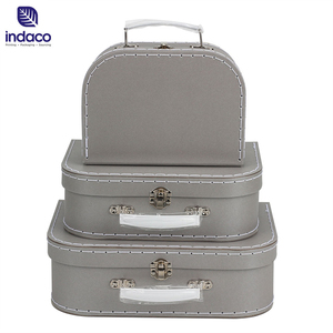 Children Small Mini House Shape Gift Decorative Cardboard Suitcase Box Baby Keepsakes Boxes Paper Suitcase Paperboard Handmade - Product Image 2