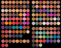 Palette de fards à paupières Auraro Wholesale 9 couleurs, pigmentée, effet métallique, pailleté, fini mat, pour maquillage