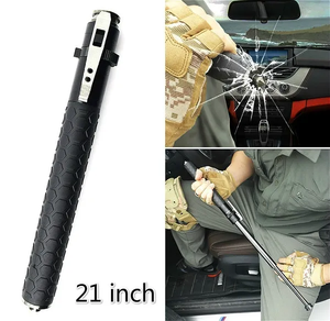 Heavy Duty Foldable Stainless Steel Rod with Rubber <b>Grip</b>, Suitable for Industrial or Outdoor Use Hiking <b>Pole</b> - Product Image 1