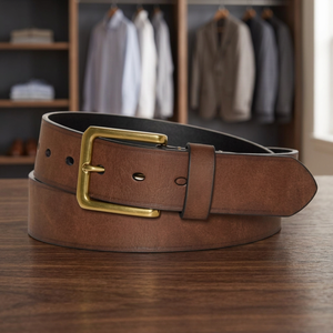 Ceinture vintage personnalisée unisexe en cuir de vachette 100% véritable, écologique, avec boucle en acier solide en forme de serpent, pour jeans, bureau et mariage - Product Image 1