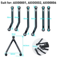 Kit de liens de châssis en aluminium CNC à haute dégaine, pièces de mise à niveau pour crawler RC 1/24