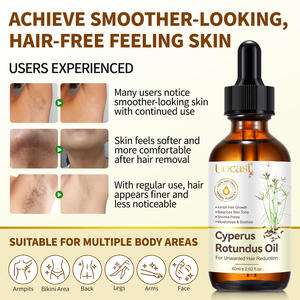 Huile pure de Cyperus Rotundus Uocasi, inhibiteur naturel pour réduire la croissance indésirable des poils, huile de Cyperus Rotundus pour la réduction des poils - Product Image 3