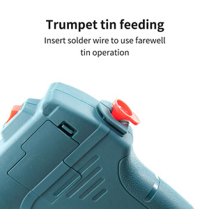 Pistola <span class=keywords><strong>de</strong></span> Soldar Externa, Juego <span class=keywords><strong>de</strong></span> <span class=keywords><strong>Soldador</strong></span> Manual <span class=keywords><strong>de</strong></span> 60W con Suministro Automático <span class=keywords><strong>de</strong></span> <span class=keywords><strong>Estaño</strong></span>, Cumple con las Normas Europeas - Product Image 5