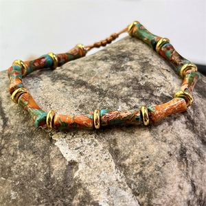 Bracelet en pierre naturelle avec perles de verre colorées, bien-être holistique, conditions de paiement flexibles, support audit usine - Product Image 1