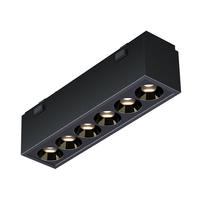Lampes sur rail LED magnétiques ultra minces de taille mini en aluminium 48V Plafonniers Gille Technologie Cob pour chambre à coucher Lumière magnétique noire