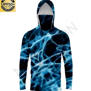 Traje de Pesca Personalizado de Manga Larga con Capucha, Secado Rápido, UPF50, Camisa de Pesca, Sudadera, Sudadera con Capucha de Verano para Hombre, Moda Deportiva - Product Image 3