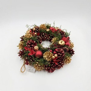 Couronne de Noël en cônes de pin naturels, plusieurs styles de couleurs, feuillage séché, décoration de porte intérieure/extérieure, vente en gros - Product Image 4