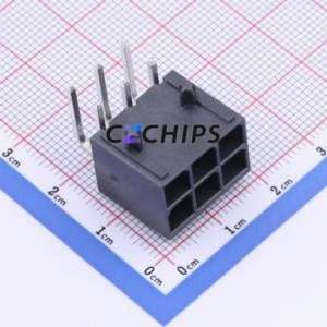 X5700WR-2x03-LPSW Wire-to-Board Pin Header Bent Lead Through Hole,P=5.7mm Connector 2x3P 5.7mm Right Angle Insert 6P - Product Image 1