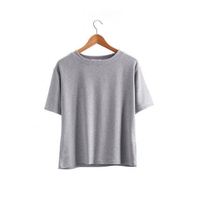 Camiseta de ropa coreana vintage a granel personalizada, camisetas en blanco, camisetas lisas para mujer, camisetas para mujer