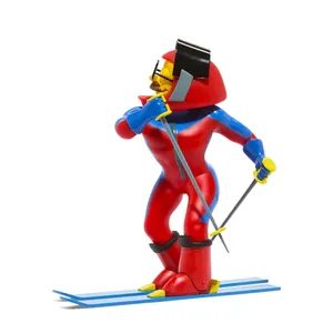 Personalizzato di alta qualità 3D in vinile Action figure in stile cartone animato PVC arte giocattoli per designer-Snowboarder e sciatore <span class=keywords><strong>figurine</strong></span> - Product Image 4