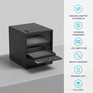 Coffre-fort biométrique <span class=keywords><strong>Ilock</strong></span> F7 avec lecteur d'empreintes digitales et clavier numérique, accès rapide, stockage domestique pour jusqu'à 4 armes - Product Image 4