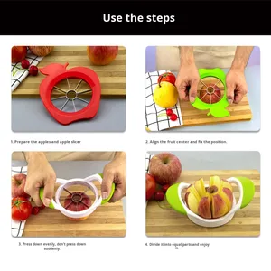 Có Thể Điều Chỉnh Thép Không Gỉ Của Nhãn Hiệu <span class=keywords><strong>Apple</strong></span> <span class=keywords><strong>Slicer</strong></span> Cross-Biên Giới Rau Cắt Công Cụ Cho Nhà Bếp Cho <span class=keywords><strong>Amazon</strong></span> Trái Cây Cách Sử Dụng - Product Image 4