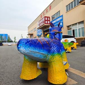 Đồng tiền hoạt động dinosaurio đi xe cho trẻ em điều khiển từ xa đi xe trên khủng long Xe tay ga cho công viên giải trí - Product Image 6