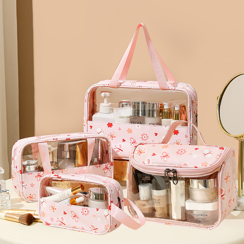 custom travel bag makeup cosmetic bag pvc manufacturers Personalized Custom Logo Clear Makeup Bag