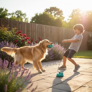 Juguete para Perros SuperBuy 006 VSBTRD, Juguete de Succión al Vacío, Juguete Mordedor de TPR+ABS con Cuerda, Juego Calmante para Interiores - Product Image 1