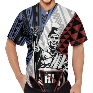 Camiseta de béisbol informal a la moda para hombre, camiseta de béisbol con Bandera Hawaiana Kanaka <span class=keywords><strong>Maoli</strong></span> Warrior, camisetas sublimadas personalizadas - Product Image 1