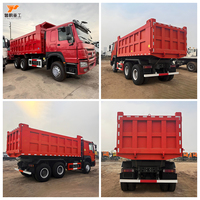 Camion benne basculante d'occasion Sinotruk Howo 6x4 371HP 10 roues pour projet de construction routière