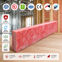ASTM C665 R21 Rosa Glasfasermatte 5,5 Zoll Klasse A1 Nicht brennbare rosa Glaswolle-Wärmedämmung für Holz- und Metallrahmen