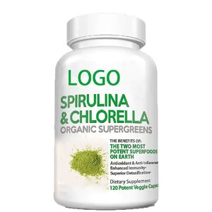Kualitas Terbaik manfaat kesehatan kapsul chlorella spirulina organik binaraga Ganggang alami kapsul suportif spirulina - Product Image 6