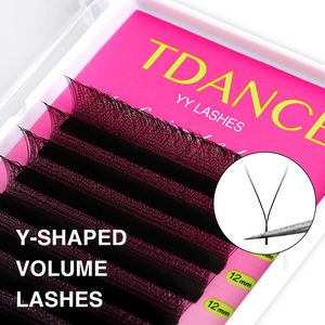 Extensions de Cils en Gros Logo Personnalisé Forme YY 3D 4D 5D 6D en W Courbure D TDANCE Cilios - Product Image 3