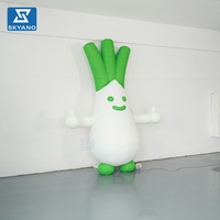 Modèle de ciboule gonflable personnalisé, plante végétale gonflable géante pour la publicité et la décoration d'événements en plein air
