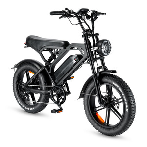 Bicicleta Eléctrica V20 con Ruedas Anchas (Fat Tire) de Suspensión Completa y 48V 250W 750W 1000W en Stock para UE, Freno de Disco Hidráulico de 48V 15Ah, Superpotencia <span class=keywords><strong>73</strong></span> Fatbike - Product Image 6