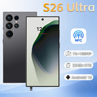 Smartphone S26 Ultra Android 15 5G avec fonction NFC, appareil photo 108MP, 22 Go + 2 To de stockage pour les affaires, le bureau, le divertissement quotidien et les voyages