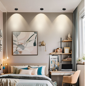 Alto CRI Modern Anti-Glare Cob Downlight 7W 9W 10W 12W Foco <span class=keywords><strong>de</strong></span> <span class=keywords><strong>techo</strong></span> LED empotrado <span class=keywords><strong>de</strong></span> aluminio - Product Image 6