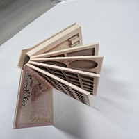 Palette à paupières vide multi-pliables de grande capacité, idéale pour l'emballage en gros de cosmétiques DIY et de marques privées