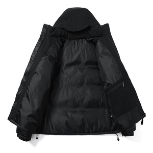 New <b>Thick</b> Hooded <b>Coat</b> for Couples Large Size Loose Casual Style Warm Windproof and Waterproof for <b>Winter</b> Zipper Closure - Product Image 3