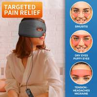 Masque chauffant électrique pour le visage, soulagement des maux de tête, pression sinusale, migraines et tensions, pour un soulagement par chaleur humide des sinus