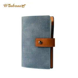 A6 Fillable faux leather Traveler's Notebook Binder Diary 6 Ring Binder Personal Storage Bag Travel Diary