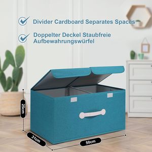 <span class=keywords><strong>Hot</strong></span> Sales Kids Único Dobrável Plástico Toy <span class=keywords><strong>Storage</strong></span> Box Tecido Linho Grande Cão Brinquedos Organizador Tampas para Guarda-Roupa Saco Uso - Product Image 5