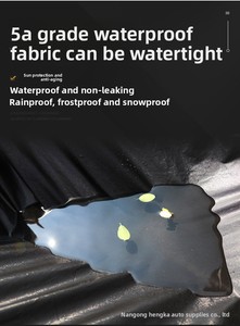 Housse de protection supérieure imperméable pour moto et vélo avec trou pour cadenas, protection UV, anti-soleil, anti-poussière et anti-givre, en feuille d'aluminium et coton - Product Image 4