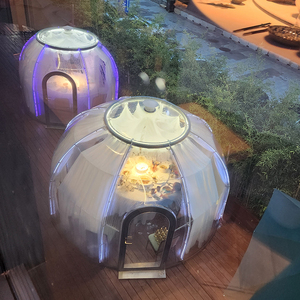 Diametro 3m 4m 5m in policarbonato tenda modulare prefabbricata PC cupola casa per cenare <span class=keywords><strong>insieme</strong></span> - Product Image 1