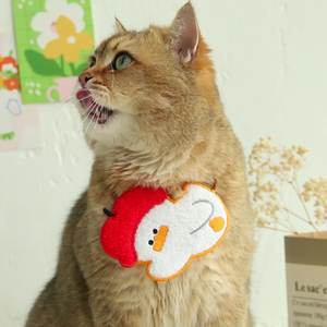 새로운 아름다운 작은 장식 디자인 감각이 애완 동물 침 흘리다 턱받이 고양이 애완 동물 침 흘리다 - Product Image 1