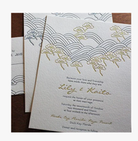 Carte de remerciement gaufrée personnalisée avec insert en papier, carte postale, carte de visite promotionnelle, carte de vœux personnalisée avec dorure à chaud