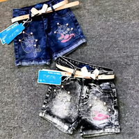 Short en jean pour filles, modèle YQ320, taille 2-5 ans, style européen et américain, short d'été pour enfants, 5,5 dollars
