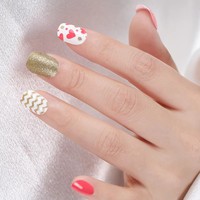 Fengshangmei – Faux ongles courts français en gros, colle pré-appliquée, usage professionnel en salon, couverture complète, pointes d'ongles artificielles en ABS pour doigts