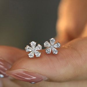 Boucles d'oreilles clous Xinfly en or 18 carats et diamants naturels 0,40 ct – Style élégant pour le quotidien et les occasions formelles – Vente flash – Promotion sur les bijoux en or véritable - Product Image 1