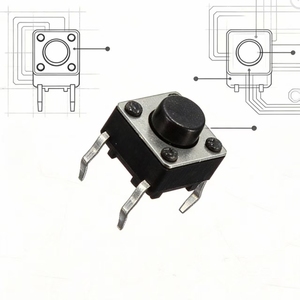 Высокотемпературный 4-контактный металлический тактовый переключатель 12В DC 0.05А с классом защиты IP67, фиксирующий (Push-On/Push-Off), для домашнего и промышленного использования - Product Image 2