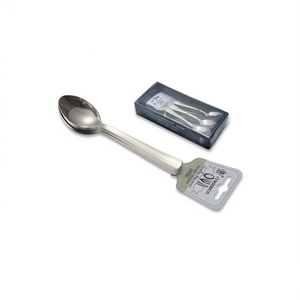 Fourchette 13 cm en métal poli miroir avec long manche - Product Image 3