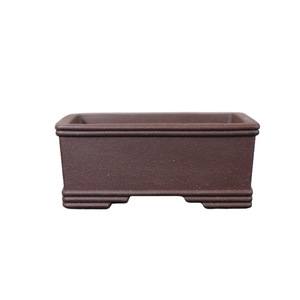 Pot à bonsaï rectangulaire de style chinois classique, fait main, petit bac à plantes - Product Image 5