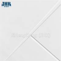 Porte intérieure moderne JHK-F12 en MDF/HDF à âme creuse, grain droit, apprêt blanc